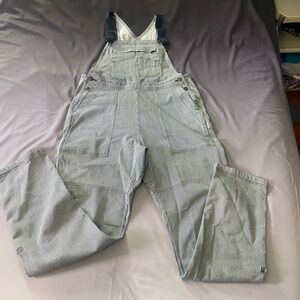 NWT Duluth Overalls, railroad stripe